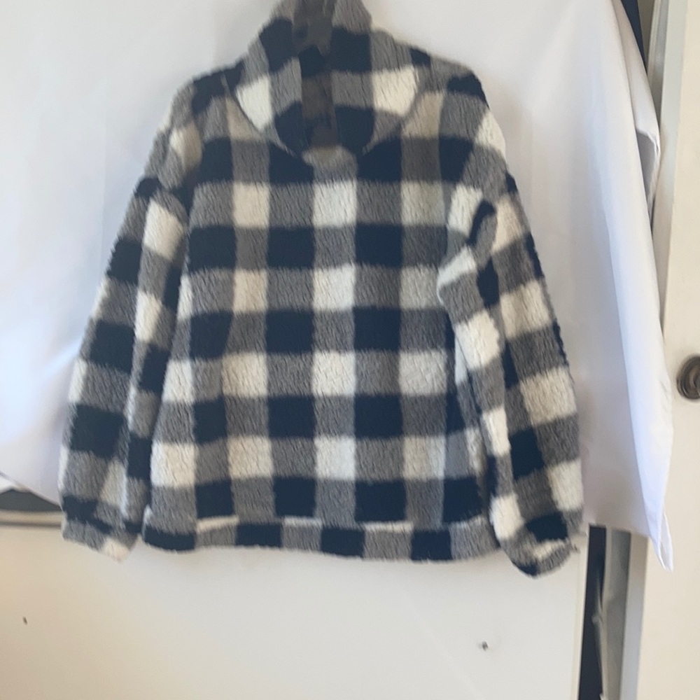 Cozy warm cowl neck pullover Sherpa top